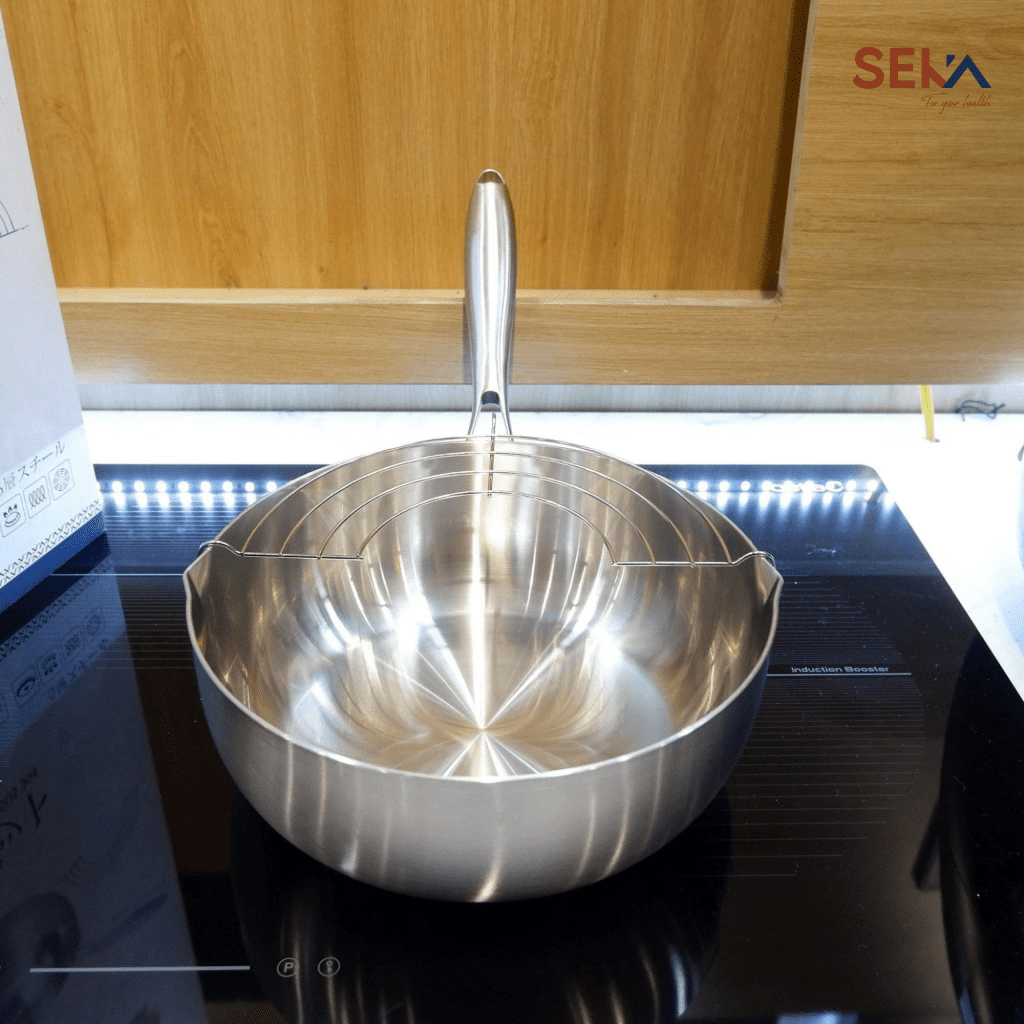 Chảo Inox Seka Đúc Nguyên Khối - Chảo Tuyết Sâu Lòng SK6030