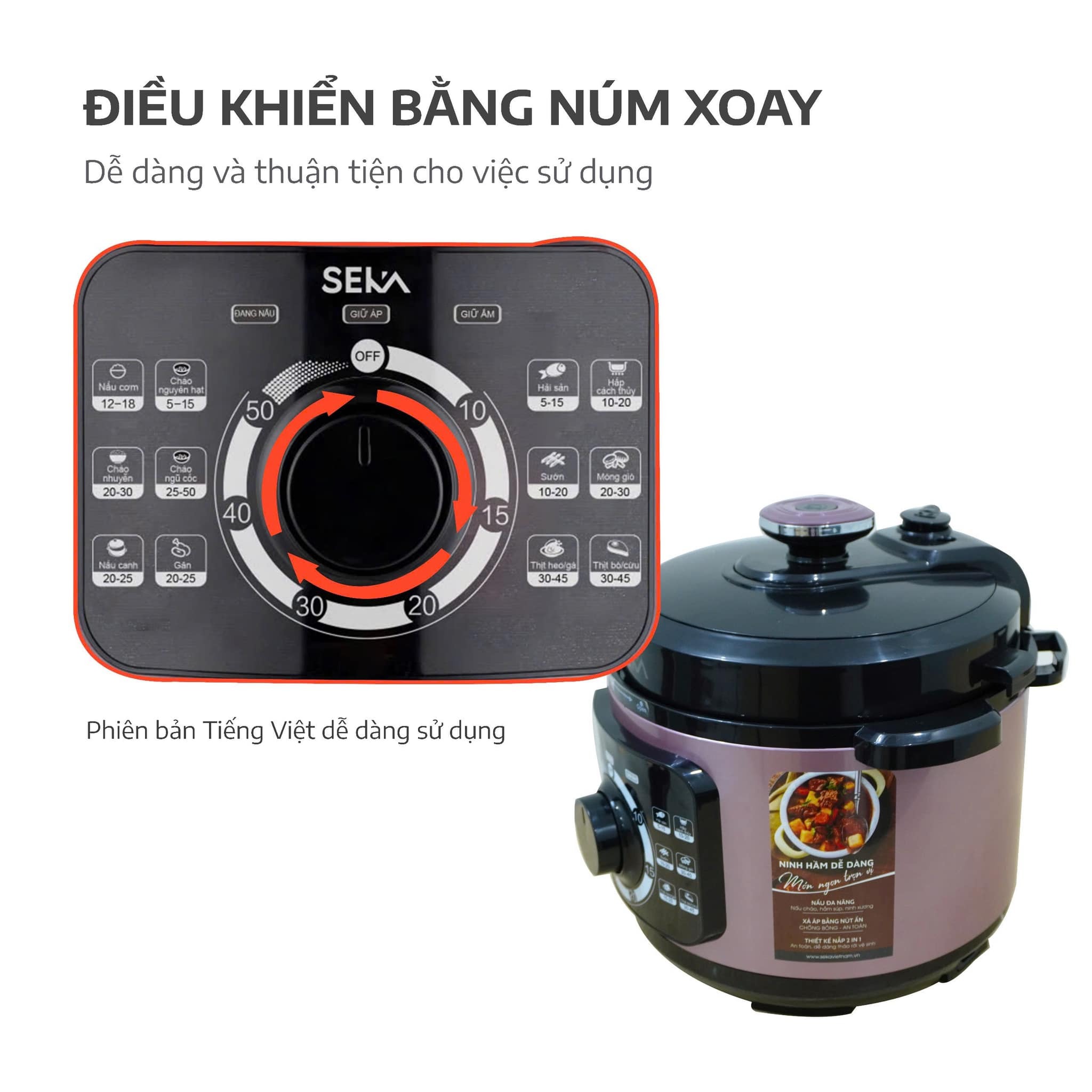 Đồ gia dụng Seka nồi áp suất điện đa năng