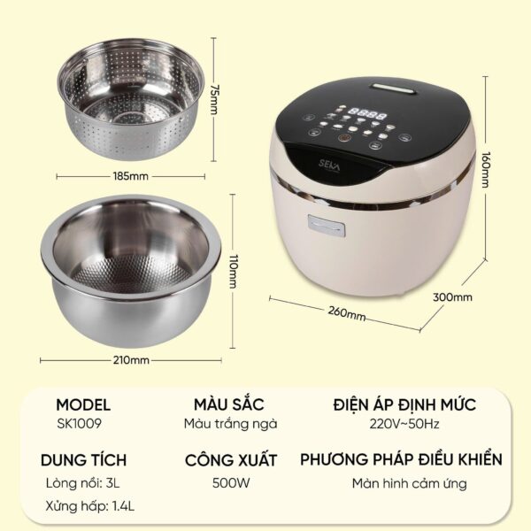 nồi cơm tách đường