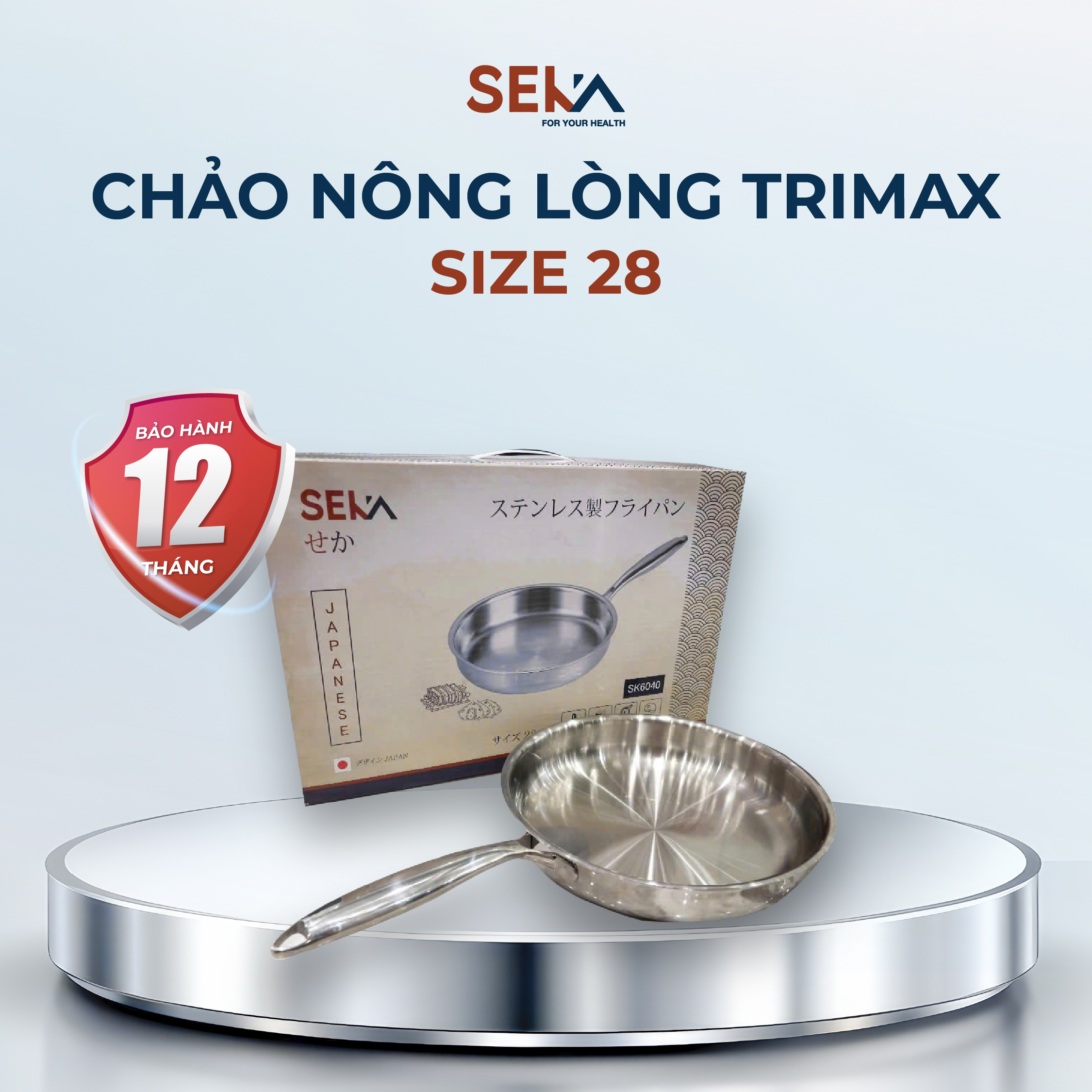 Đồ gia dụng Seka chảo nông lòng trimax