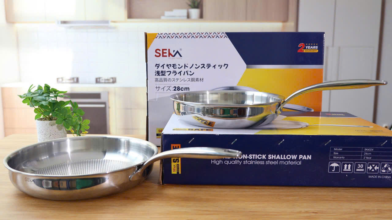 Đồ gia dụng Seka chảo inox vân tổ ong