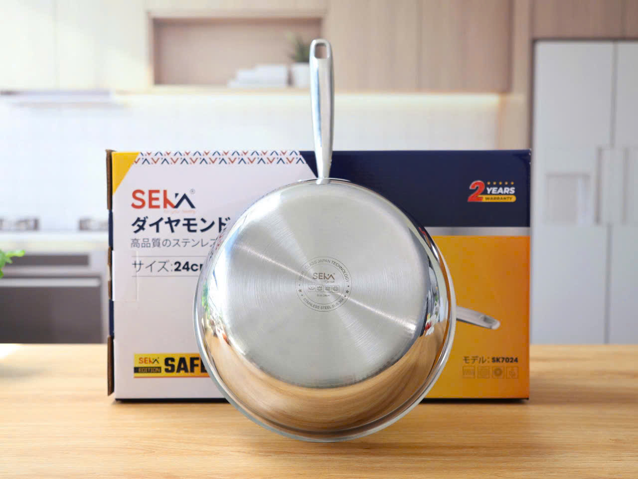 Đồ gia dụng Seka chảo inox nguyên khối