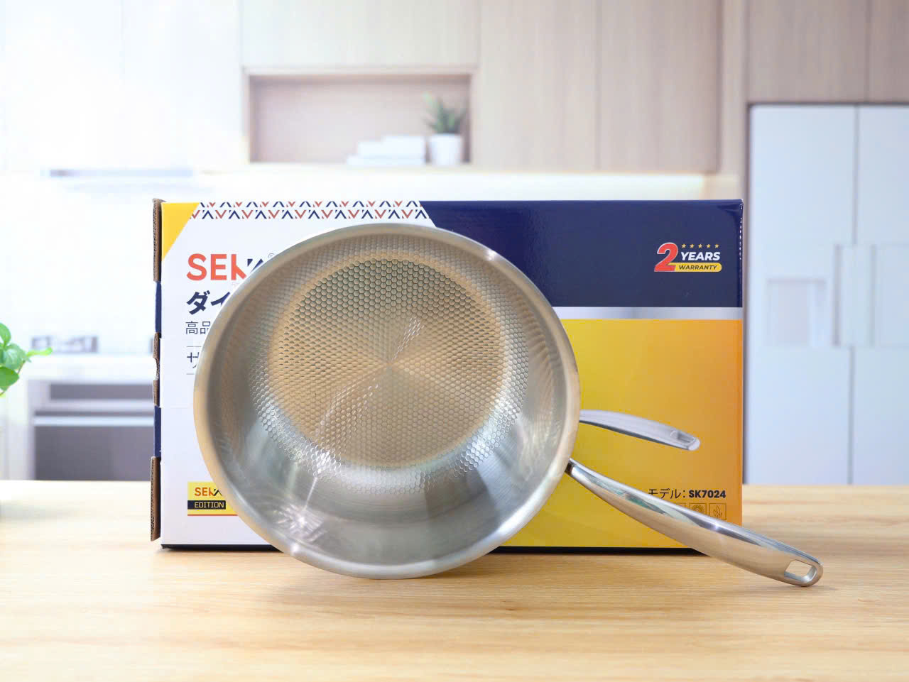 Đồ gia dụng Seka chảo chiên inox vân tổ ong