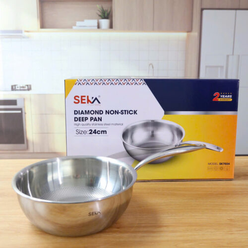 Chảo Inox Vân Tổ Ong Sâu Lòng – Inox 304