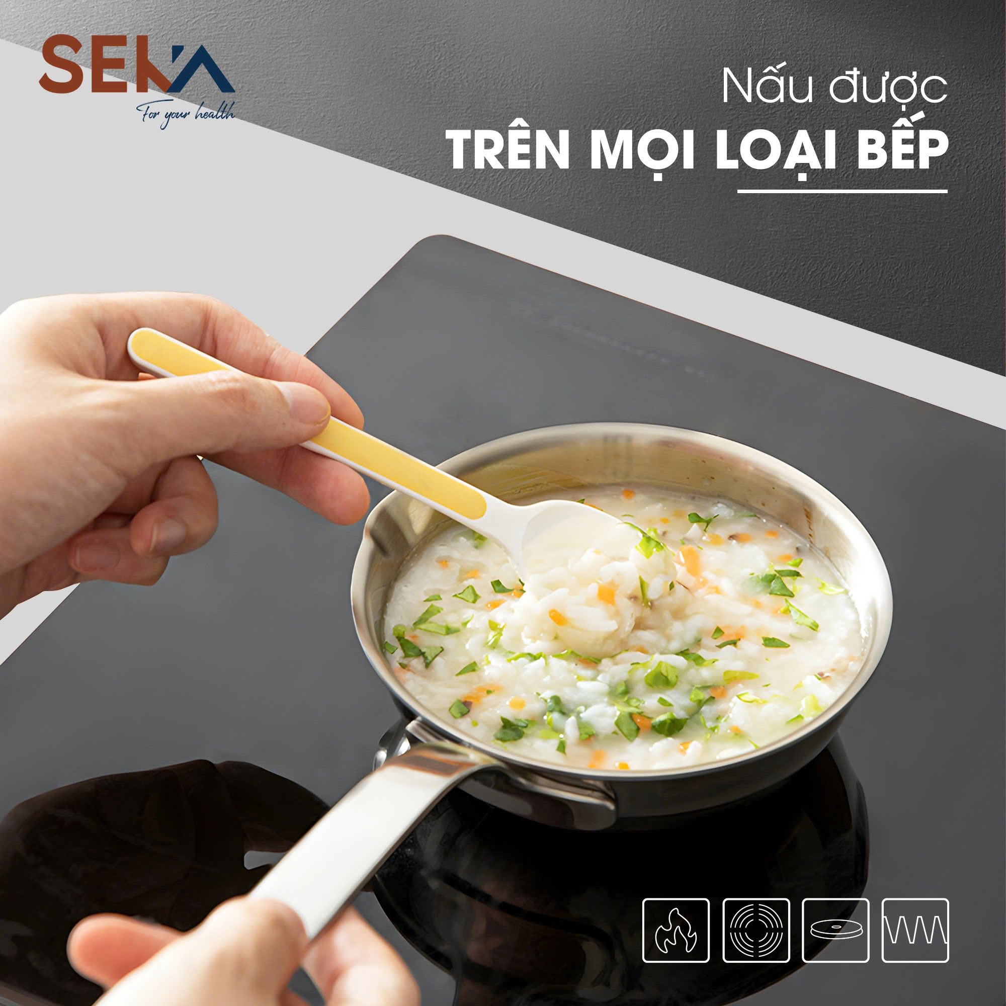 Đồ gia dụng Seka chảo inox