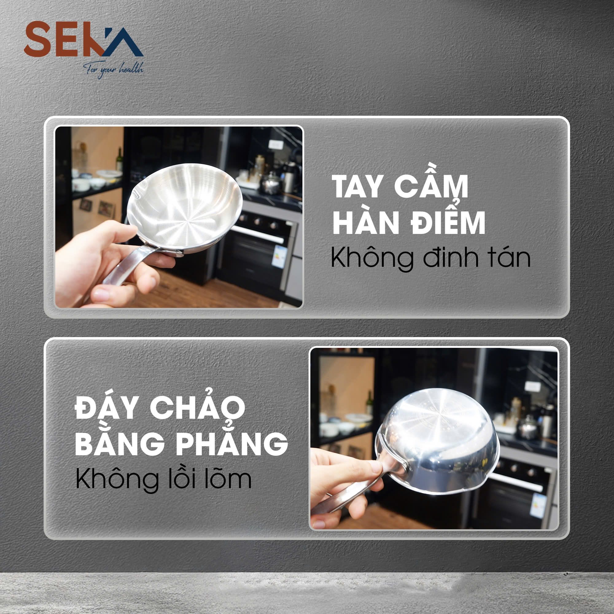Đồ gia dụng Seka chảo inox