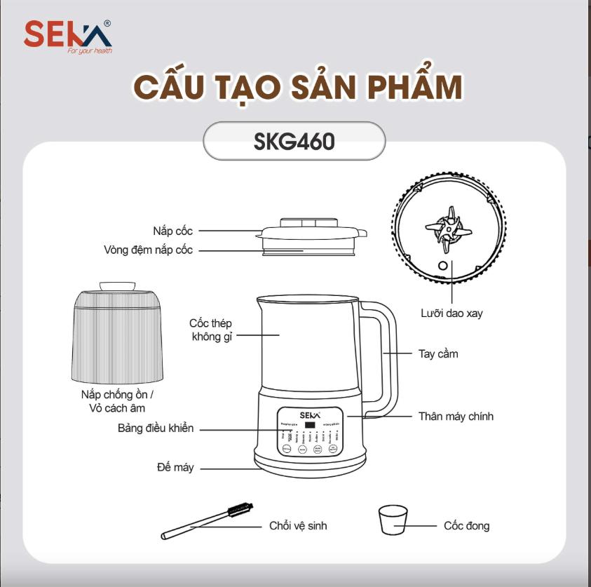 Đồ gia dụng Seka máy nấu sữa hạt