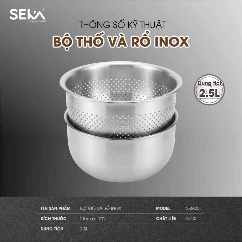 thố & rổ inox
